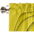 thumbnail image 5 of Yellow Ombre Valance Curtain for Kithchen Windows Yellow and Gray Gradient Modern Abstract Geometric Valance Tier Curtain Rod Pocket Valances for Bedroom/Living Room/Bathroom, 1 Panel, 54 x 18 Inch, 5 of 6