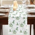 thumbnail image 3 of Table Runners 72 Inches Long Dress Scarves, Summer Botanical Farmhouse Kitchen/Dining Table Runner, Coffee Tablerunners, Green Spring Floral Birds Watercolor 13x72 Inch, 3 of 9