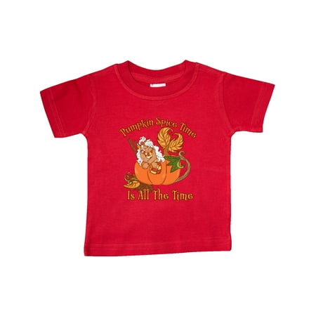 

Inktastic Pumpkin Spice Time is All the Time with Mermaid in Pumpkin Gift Baby Boy or Baby Girl T-Shirt