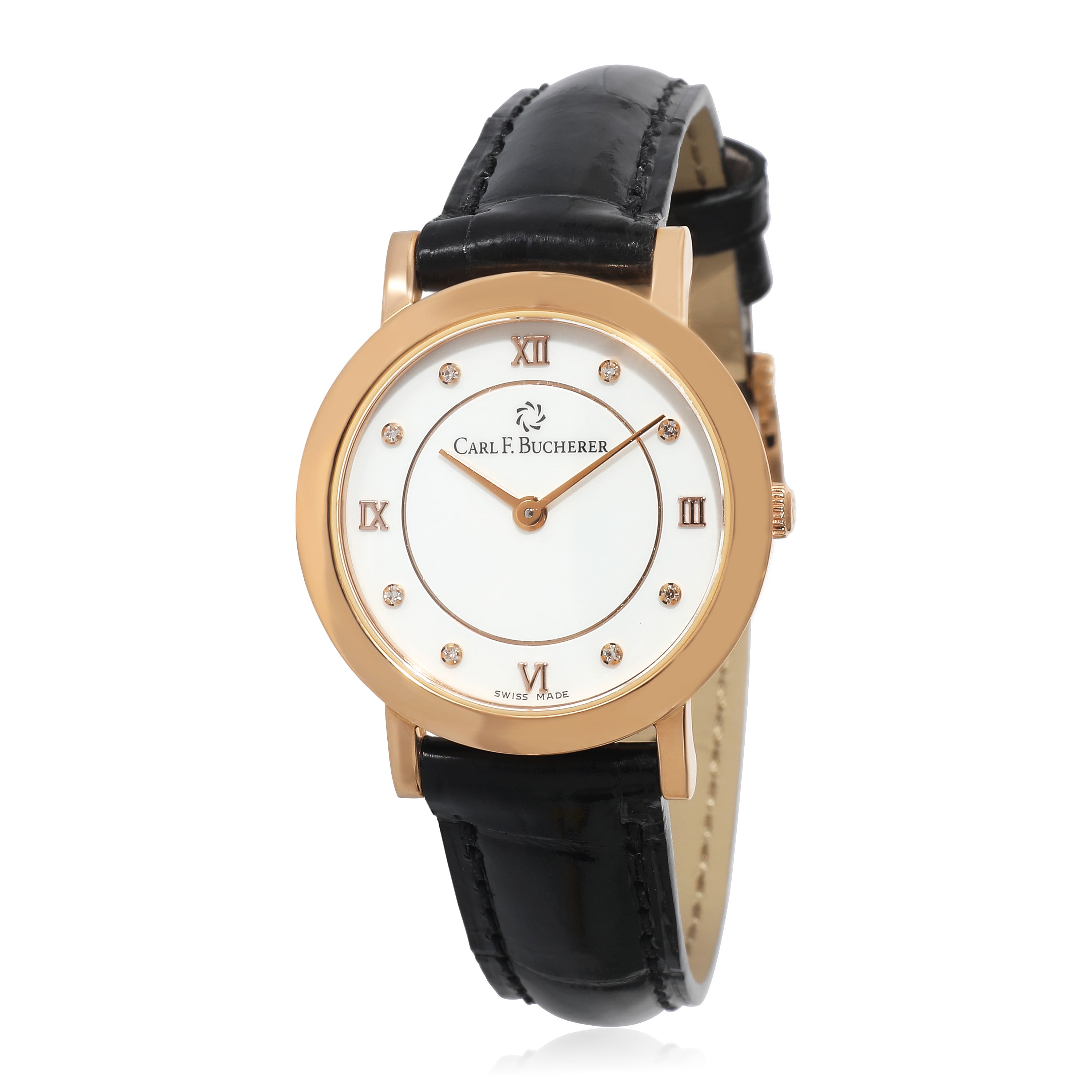 Bucherer Vintage Unique Dial & Lugs 18K YG Ladies Wrist Watch - $12K A