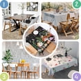 thumbnail image 4 of Red Mushroom Snail Black Pattern Square Tablecloth,Waterproof Square Table Cover,Wipeable Spillproof Washable Table Cover for Home Kitchen Party Decor 42"X42"(107x107cm), 4 of 6