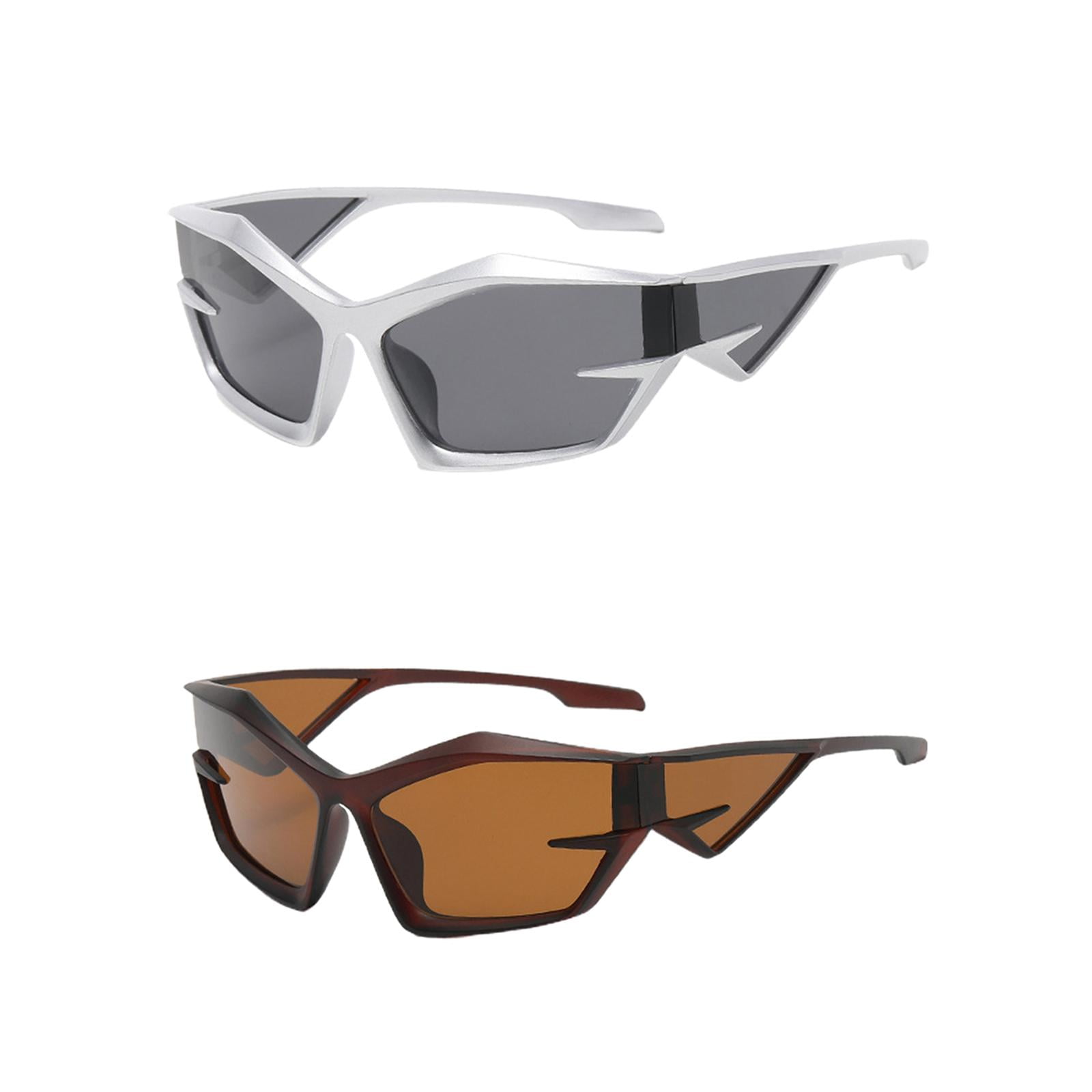 2 Pieces Cat Eye Sunglasses Men Women Sun Glasses for