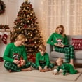 thumbnail image 3 of Christmas Pajamas for Family, Long Sleeve Elk Tops + Plaid Pants Set for Adults,, 3 of 8