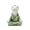 Light Green, variant on ABCISI Meditating Chinese Snake Figurine, 12 cm Resin Zodiac Snake Statue in Traditional Black Robe, Zen Spiritual Ornament for Desk, Yoga Room, Meditation Space, Home and Office