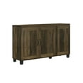 thumbnail image 2 of Wooden Cabinets, Corby 45"W Dark Dusty Oak Finish 3-Door Shoe Cabinet, Dark Oak Living Room Cabinets,Particle Board Cabinets With Doors, Furniture Primary Living Space Cabinets, 2 of 5
