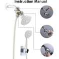 thumbnail image 3 of Shower Arm Diverter Valve, 3 Way Shower Splitter, G1/2 Shower Arm Diverter for Hand Held Shower Head and Fixed Sprayer, Bathroom Universal Shower Syst, 3 of 5