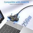 thumbnail image 2 of Medidor de Potencia USB C 2 en 1, Multímetro Digital 3.6-32V 0-8.0A Probador de Voltaje y Corriente, Medidor Tipo C, Voltímetro de Capacidad de Batería, Banco de Energía, Cargador Rápido, Detector, 2 of 22