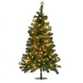 thumbnail image 3 of Red Sleigh Pathway Christmas Tree Light, Mini Outdoor Christmas Tree - Pathway Light Christmas Driveway Light Outdoor (One 3 Ft Tree, 100 Clear Incandescent Lights), 3 of 8