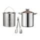 thumbnail image 3 of Olla de acero inoxidable freidora universal para cocinar y hervir para freír. con abrazadera, 3 of 9