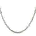 thumbnail image 2 of Auriga Fine Jewelry 925 Sterling Silver 3 mm Round Spiga Chain Necklace for Women 16", 2 of 5