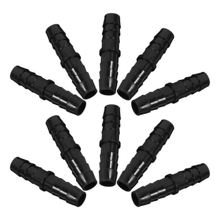 UPKOCH 10Pcs Plastic Hose Barb Reducer Fitting Black for Quick Installation