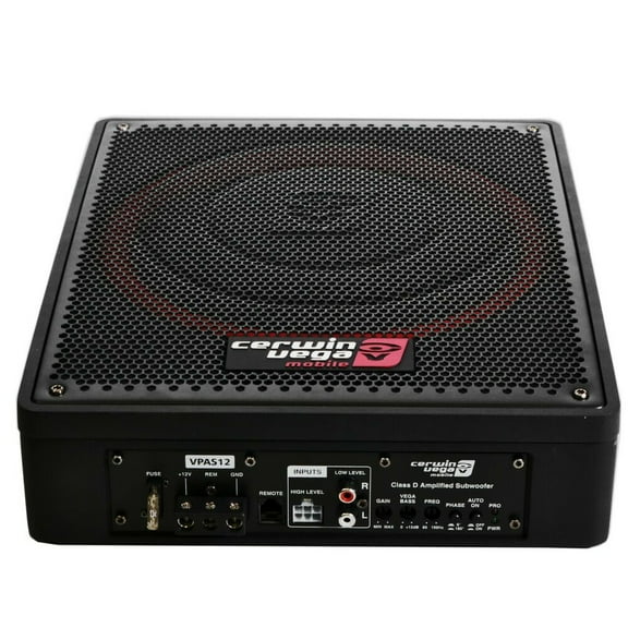 Cerwin Vega Mobile VPAS12-12 600 Watt Car Subwoofer, Black, 12"
