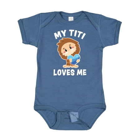 

Inktastic Cute Bigfoot My Titi Loves Me Gift Baby Boy Bodysuit