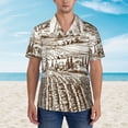 thumbnail image 4 of Easygdp Vineyard Landscape 1 Men's Hawaiian Shirts Print Lapel Short Sleeve for Beach, vacation, party, casual occasions - 3X-Large, 4 of 9