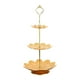 thumbnail image 3 of Soporte de mostrador para postres y pasteles, elegante frutero, bandeja para galletas, bandeja de servir 3 niveles, 3 of 6