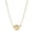 10K High Polished, variant on 14K Yellow Gold High Polish Puffed Horizontal Teardrop Necklace for Women on a 14K Gold 16–18 Inch Adjustable Chain