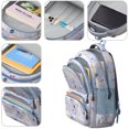 thumbnail image 4 of Golden Retriever Dog with Cherry and Rainbow Backpack for School,Cute School Bag,Schoolbag with Adjustable Shoulder Straps & Padded Back,16.9 Inch, 4 of 5