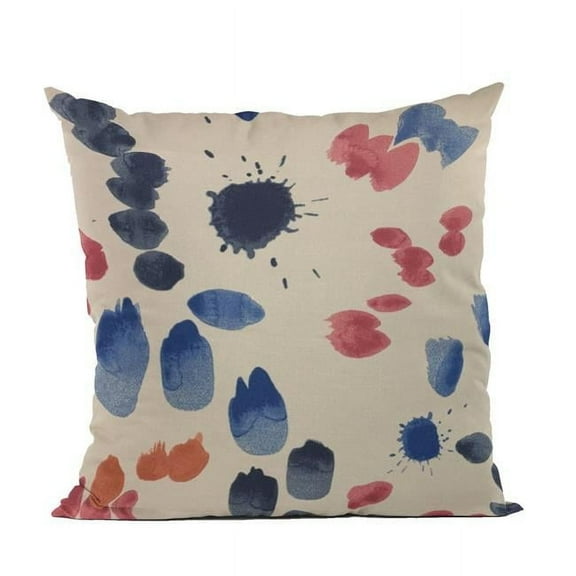 Multi Color Creative Art Dot Luxury Throw Pillow - 16 x 16 in.