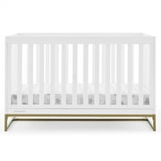 Delta Children Jade 4-in-1 Convertible Baby Crib - Greenguard Gold Certified, Ebony/Bronze