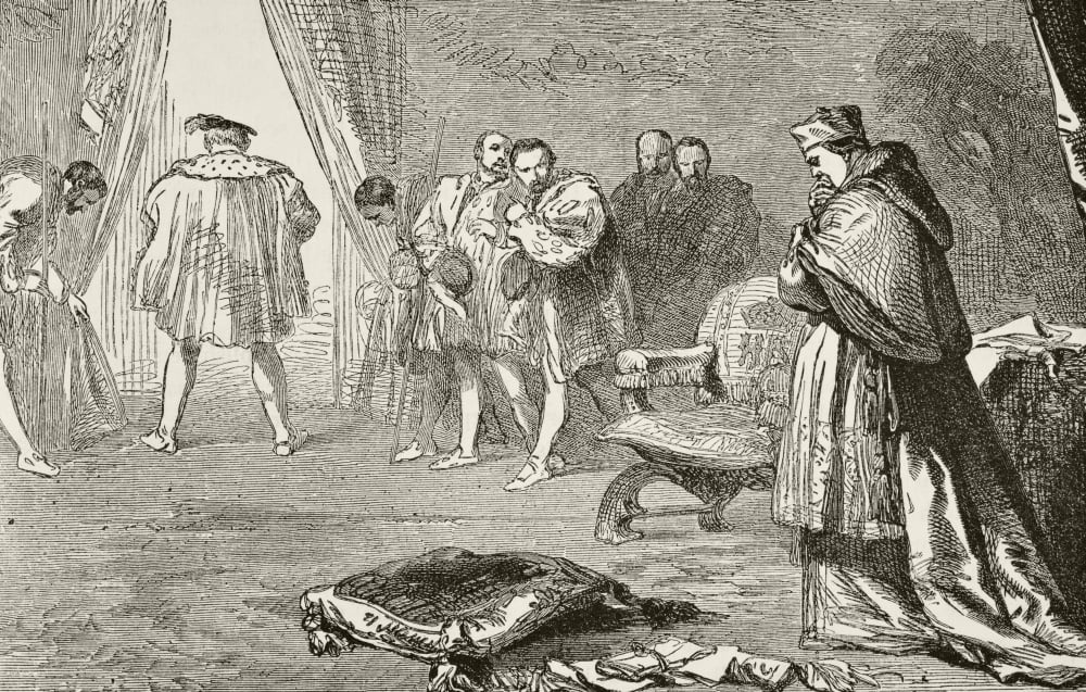King Henry Viii Of England Dismisses Thomas Cardinal Wolsey 1529 From The National And Domestic History Of England By William Aubrey Published London Circa 1890 Canvas Art - Ken Welsh Design Pics (18