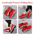 thumbnail image 6 of Cyiecw Women's Walking Shoes Lightweight Slip on Sock Sneakers Comfortable Mesh Air Cushion Platform Loafers, 6 of 7