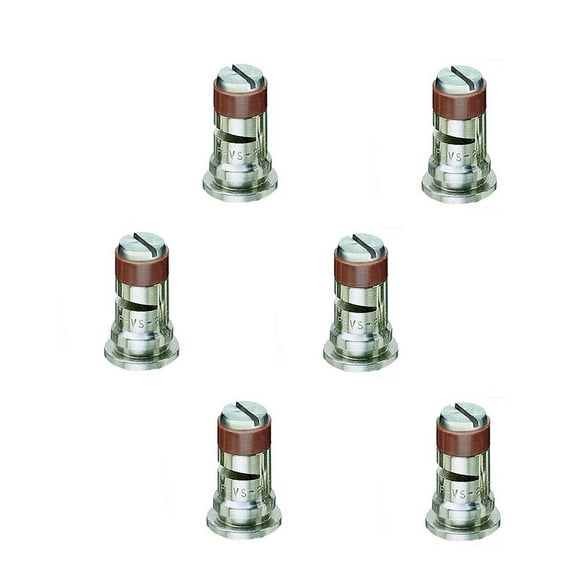 Pack of 6 - TeeJet Stainless Steel Wide Angle Spray Tips Rated 0.5 GPM @ 40 PSI Farmer Bob's Parts TF-VS2.5