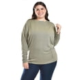 thumbnail image 1 of Blusa con manga kimono Roman Fashion /Tallas Extras, 1041 (Verde militar) verde 42, 1 of 6