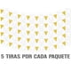 thumbnail image 1 of Banderin Calado DECORAMEC PAPEL PICADO Toda Ocasion 5 tiras de 8 metros Flores Amarillo con Blanco, 1 of 6