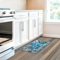 thumbnail image 2 of Laural Home Purple and Blue Posies Anti-Fatigue Kitchen Mat 20"X30" - N/A, 2 of 2