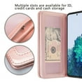 thumbnail image 3 of Case for Samsung Galaxy S21 Ultra Leather Flip Pouch Wallet Case Cover Folio [Kickstand] for Girls Women Phone Cases for Samsung Galaxy S21 Ultra Case - Rose Gold, 3 of 5