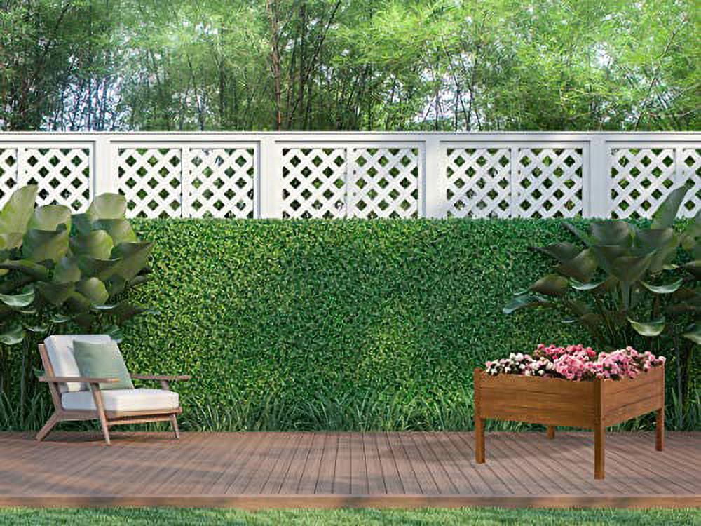 Good Ideas Garden Wizard Sturdy Design 3'x3' Eucalyptus Wood Outdoor Raised Garden Bed - Red
