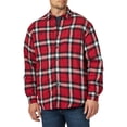 thumbnail image 5 of Wrangler Men's Heavyweight Plaid Sherpa Lined Shirt Jacket, 5 of 6