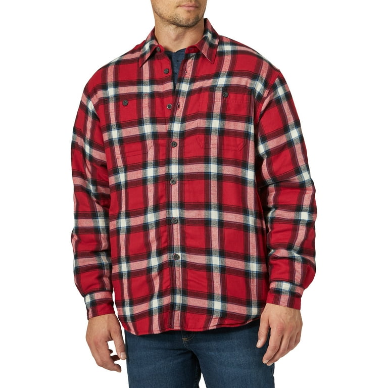 Mens flannel jacket walmart hot sale