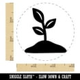 thumbnail image 2 of Seedling Growing Plant Self-Inking Rubber Stamp Ink Stamper - Brown Ink - Small 3/4 Inch, 2 of 7