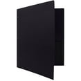 thumbnail image 4 of JAM Paper Plastic Two Pocket 3 Hole Punched Presentation School Folder, Black, 108/pack, 4 of 5