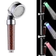 thumbnail image 3 of Cabezal de ducha LED, cabezal de ducha LED con cambio de color, sin fuente de alimentación, ahorro de agua a alta presión, cambio de 7 colores al azar Xemadio MZQ-0705, 3 of 9