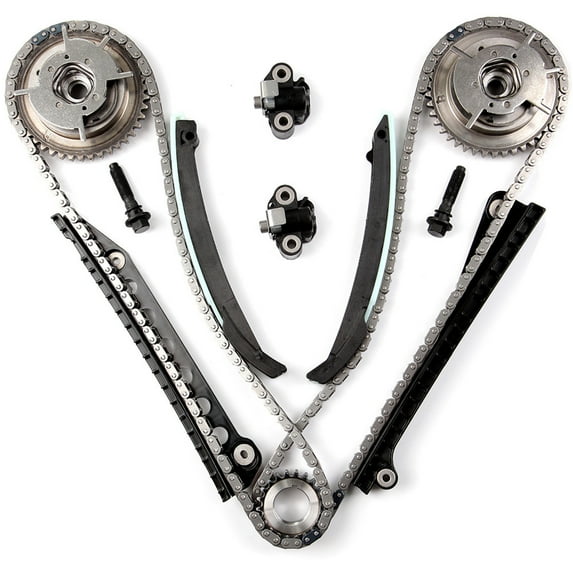 ECCPP Engine Timing Chain Kit Head Gasket Set for 07-08 for Ford Expedition for F-150 for F-250 for F-350 Super Duty for Lincoln Mark LT Navigator 5.4L SOHC VIN V 5 Gasket Set