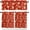 Multi Color, variant on Christmas Gingerbread 3 Pieces Kitchen Curtains Valances Set Red Short Curtain Rod Pocket Window Curtain Window Treatment Tiers Valances (Single Panel 54"x18",2 Tiers 27.5"x36")