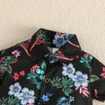 thumbnail image 5 of LAPAKIDS Toddler Boy Summer Clothes 9-12 Months Floral Print Shirt Tops Shorts Baby Boy Casual Outfits, 5 of 6