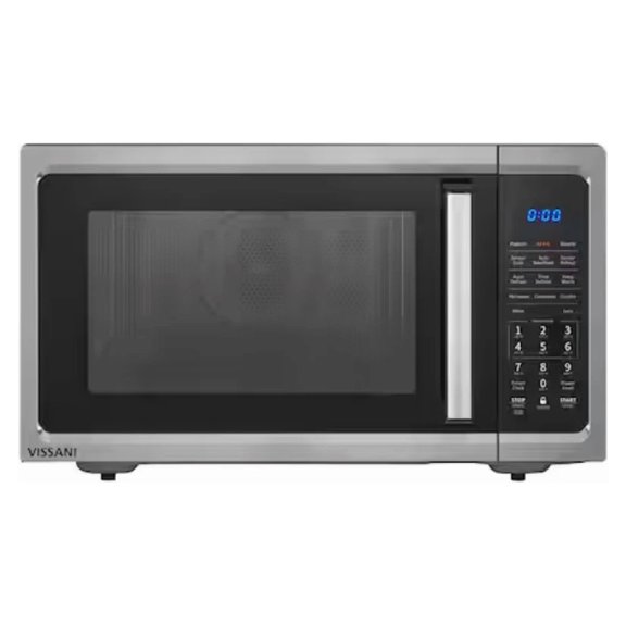 VISSANI EC042A2KJCLPF 1.5 CU.FT COUNTERTOP MICROWAVE WITH AIR FRY - BLACK/SILVER