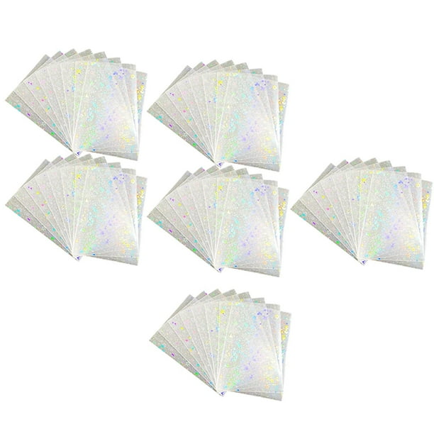 Cubierta protectora de lámina holográfica transparente de 50 piezas Zulema Fundas para tarjetas