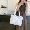 thumbnail image 3 of CoCopeaunt Quilted Tote Bags for Women Lightweight Puffer Padding Shoulder Bag Large Nylon Tote Handbag Zipper Closure, 3 of 6
