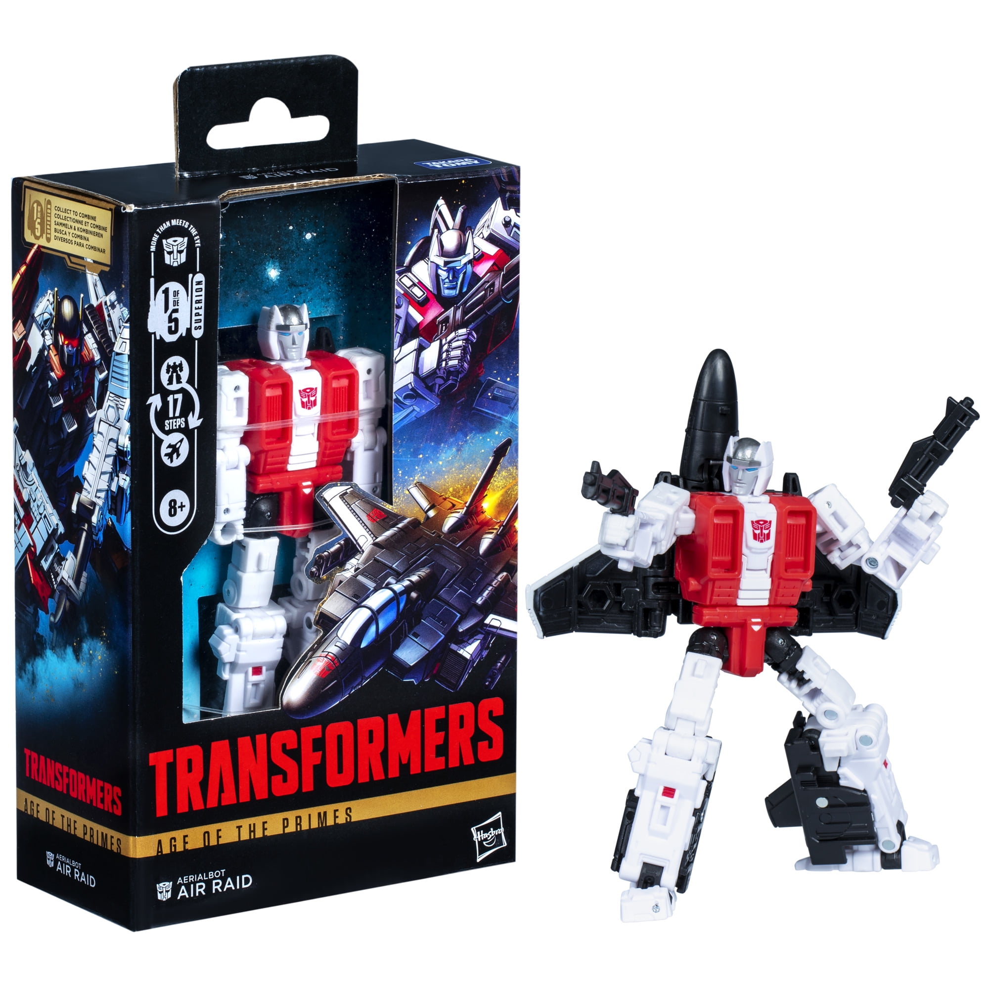 Transformers Age of the Primes Deluxe Class Aerialbot Air Raid 5.5” Action Figure, 8+