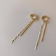 thumbnail image 5 of Fiudx Ofertas Flash Del Día Sin Agujeros Para Las orejas Puede Beno Agujeros Para Las orejas Micro-Set Cadena De Circón Clip Largo Para La oreja Temperamento De Moda Pendientes De Viento De Metal Par, 5 of 5