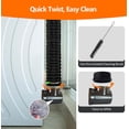 thumbnail image 3 of CAT SO RICH Dryer Vent Hose Connector Kit for Tight Spaces, 90&Acirc;&deg; Elbow with 4-Inch 6.5FT PVC Hose, Transparent Black Upgrade, Tool-Free Installatio, 3 of 8