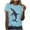 Light Blue#4, variant on Tnhcen Women's Ocean Animal Print Summer Short Sleeve Crew Neck Basic Top | Stretchy Breathable Plus Size Friendly (S-3XL) | Casual Beach Daily Wear
