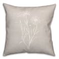 thumbnail image 2 of Creative Products Simple White Floral I 18 x 18 Indoor / Outdoor Pillow, 2 of 3