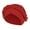 Red, variant on Womens Turbans Hat Head Wraps Fashion Braid India Muslim Ruffle Beanie Wrap Cap Red