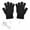 Black, variant on 1 Pair Unisex Women's & Men's USB Heated Gloves Mitten Winter Elastic Hands Warm Gloves