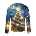 thumbnail image 4 of T-Shirt Décontracté à Col Rond Imprimé pour Hommes Manches Longues, 4 of 7
